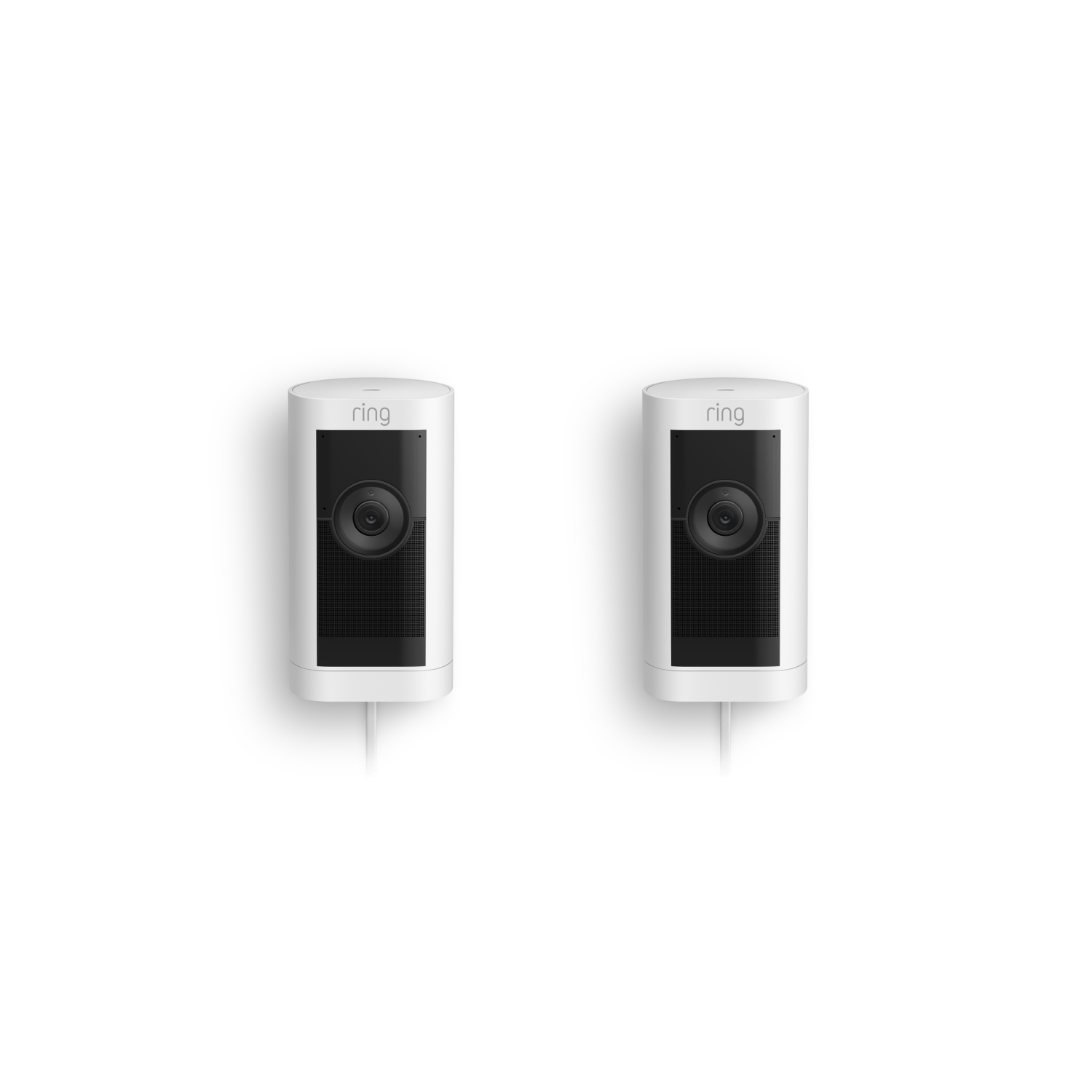 Blanco:2-Pack Cámara exterior Pro con enchufe (Stick Up Cam Pro)