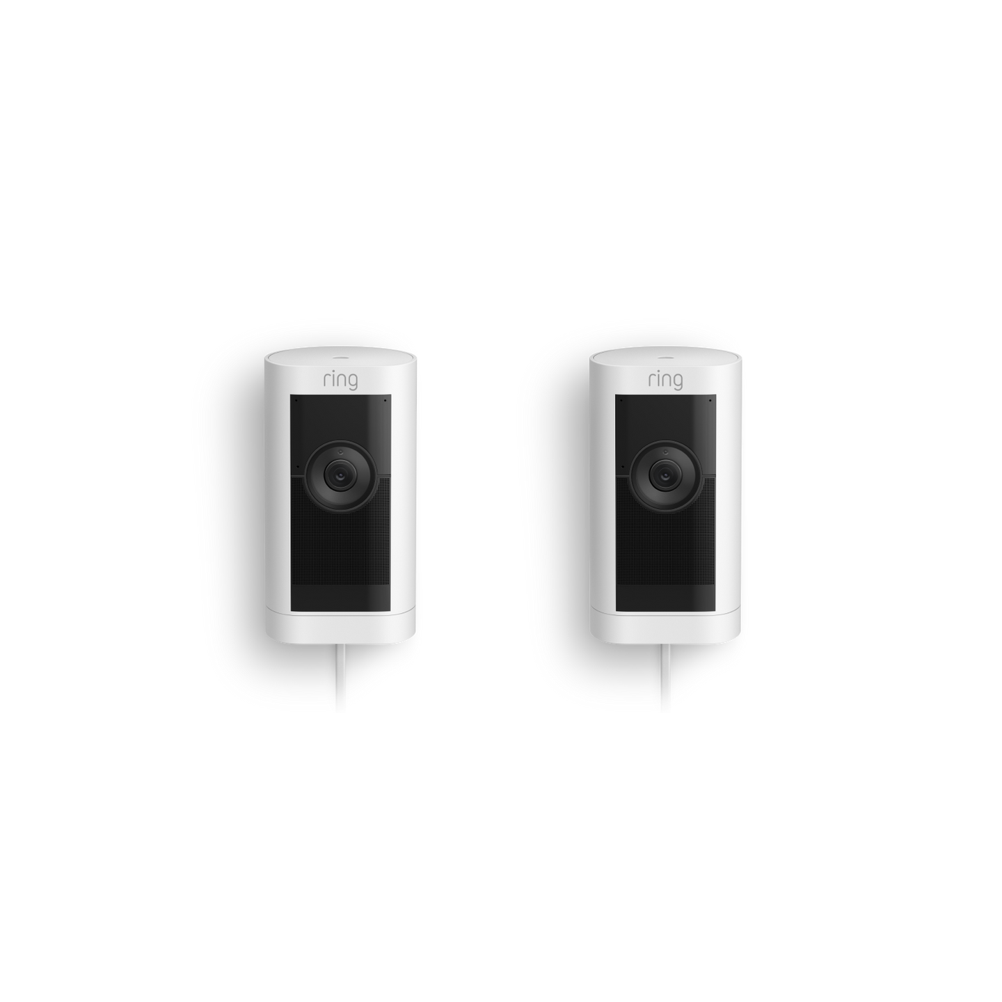 Blanco:2-Pack Cámara exterior Pro con enchufe (Stick Up Cam Pro)