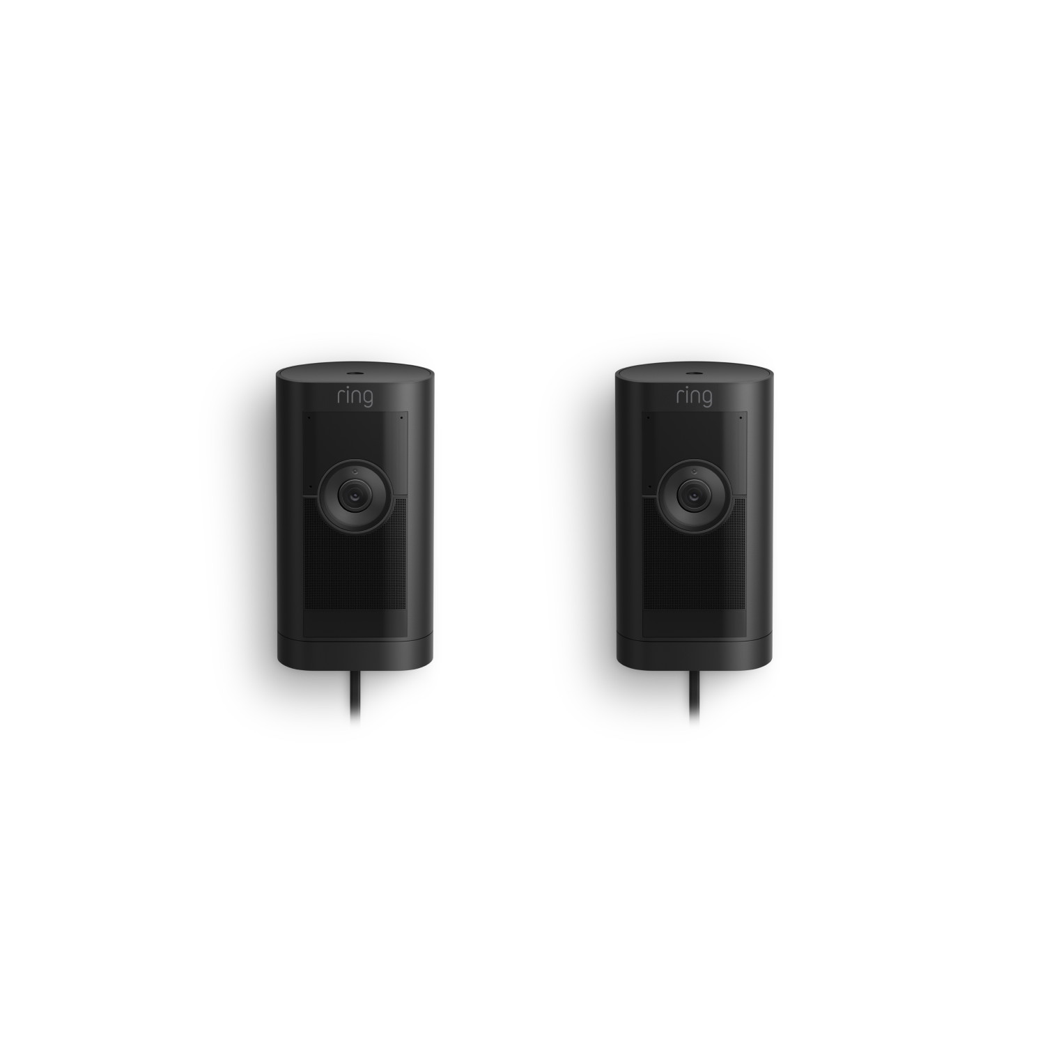Negro:2-Pack Cámara exterior Pro con enchufe (Stick Up Cam Pro)