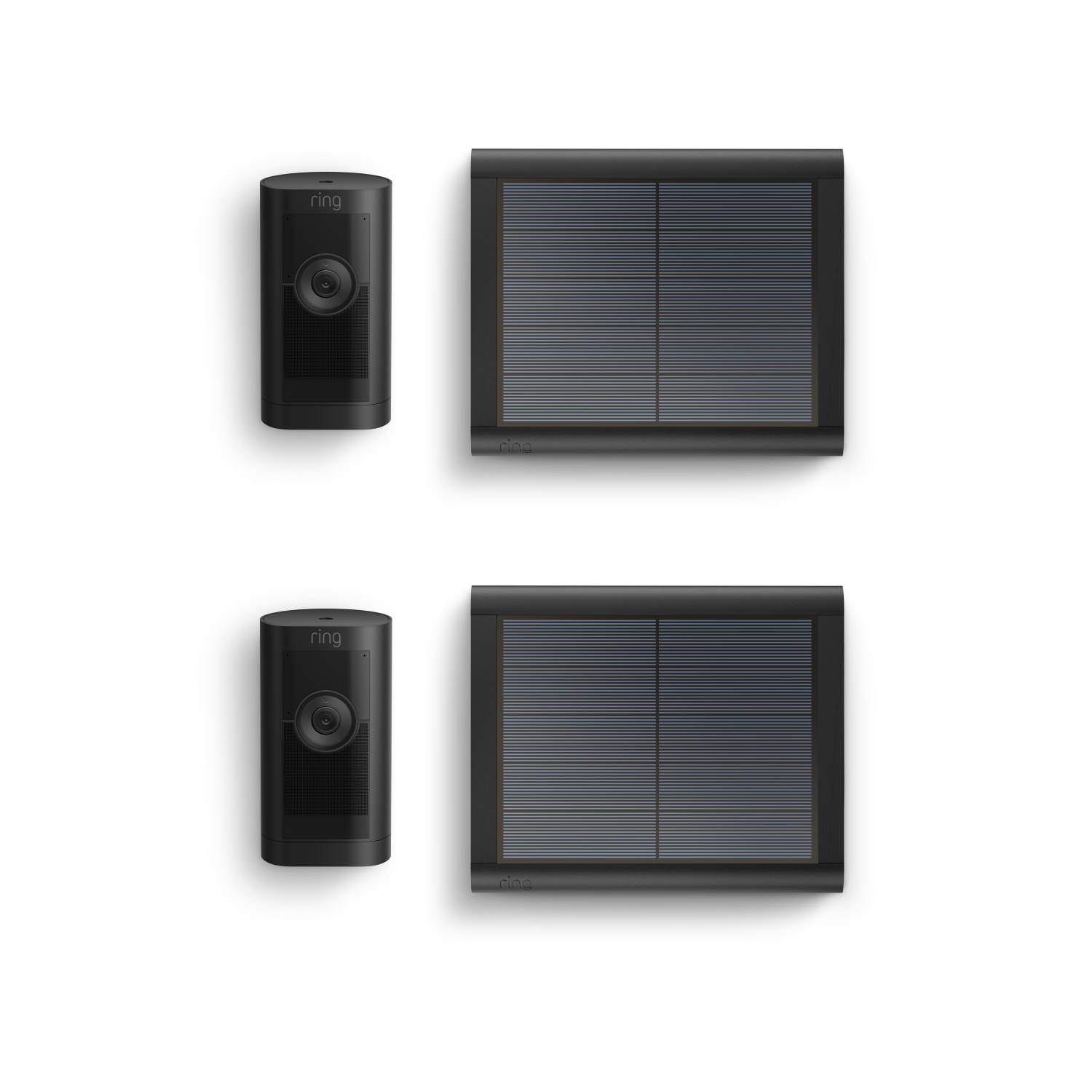 Negro:2-Pack Cámara exterior Pro solar (Stick Up Cam Pro)