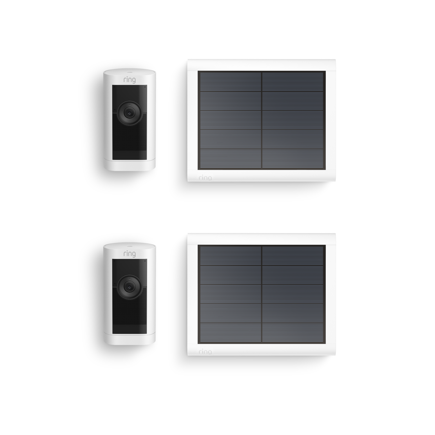 Blanco:2-Pack Cámara exterior Pro solar (Stick Up Cam Pro)