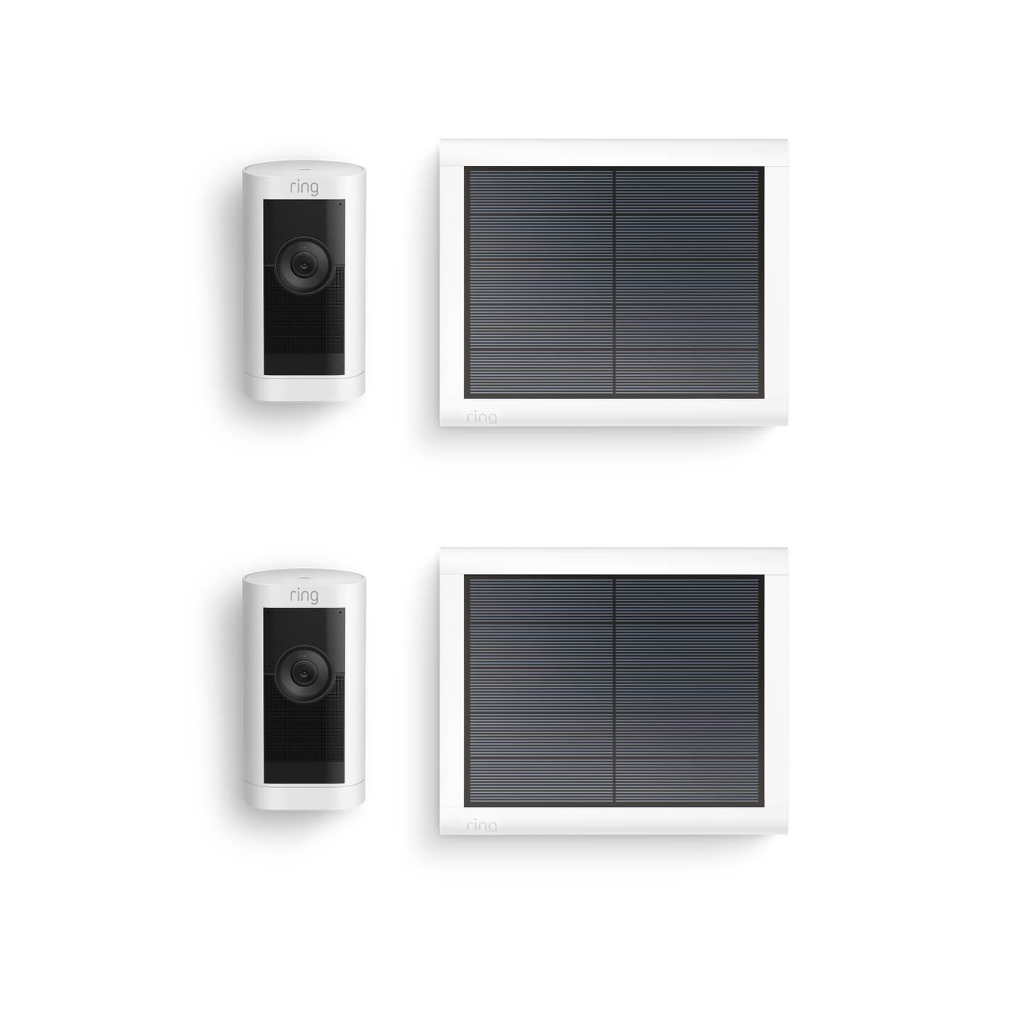 Blanco:2-Pack Cámara exterior Pro solar (Stick Up Cam Pro)