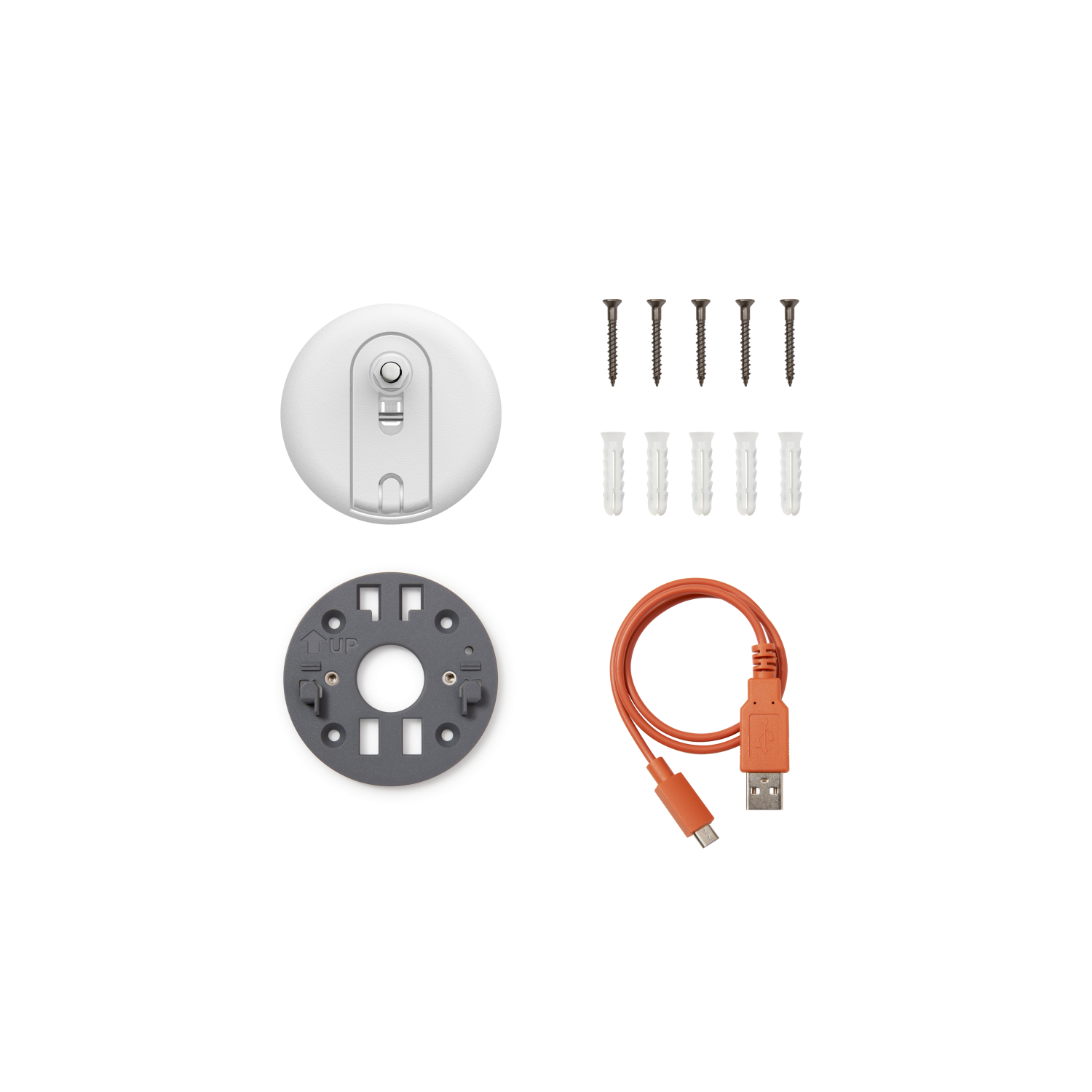Blanco:Kit de piezas de recambio (Cámara exterior Pro con batería - Stick Up Cam Pro)