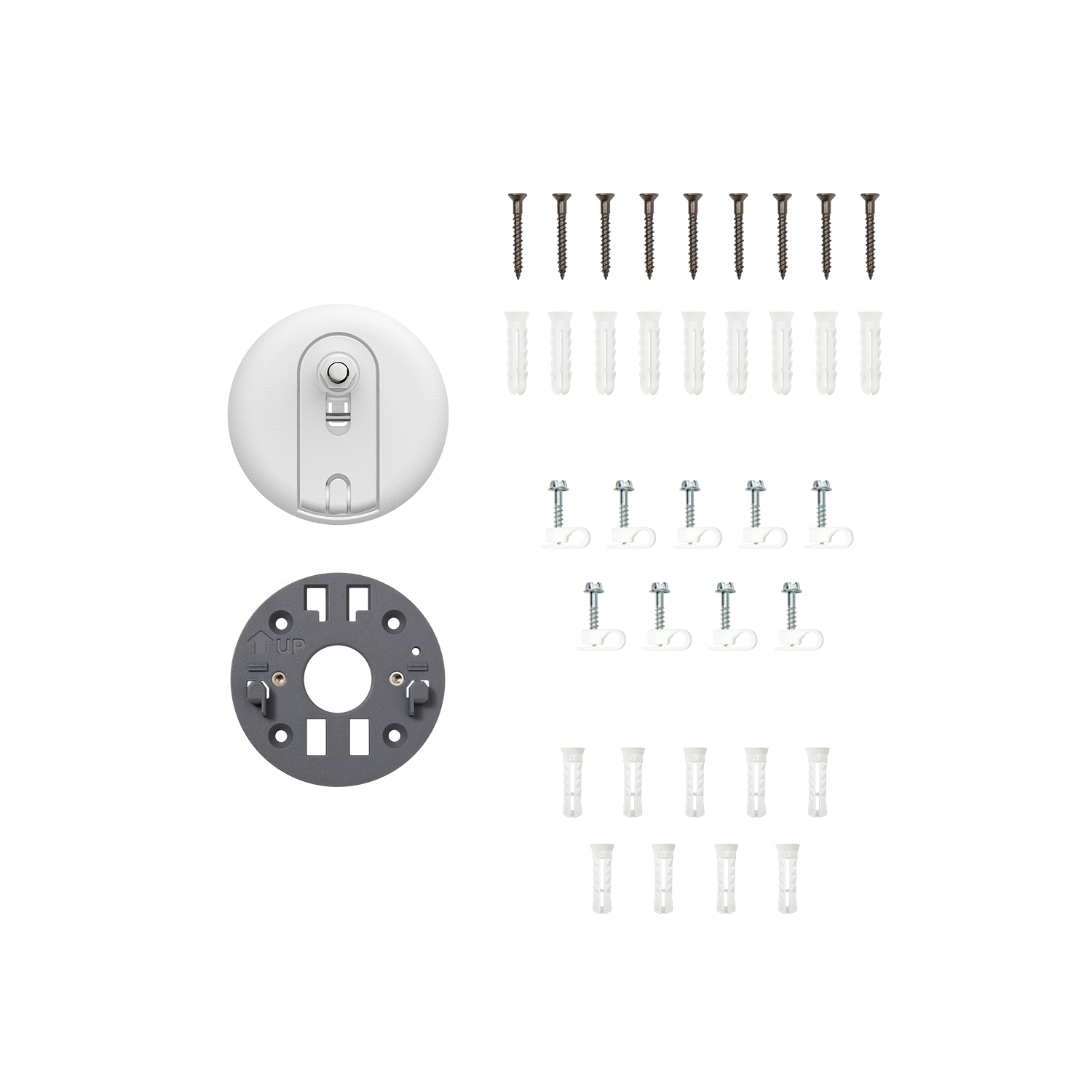 Blanco:Kit de piezas de recambio (Cámara exterior Pro con enchufe - Stick Up Cam Pro)