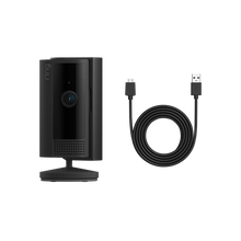 Negro:Indoor Camera 2.ª gen. + Cable de alimentación USB-A a micro-USB de 3 m
