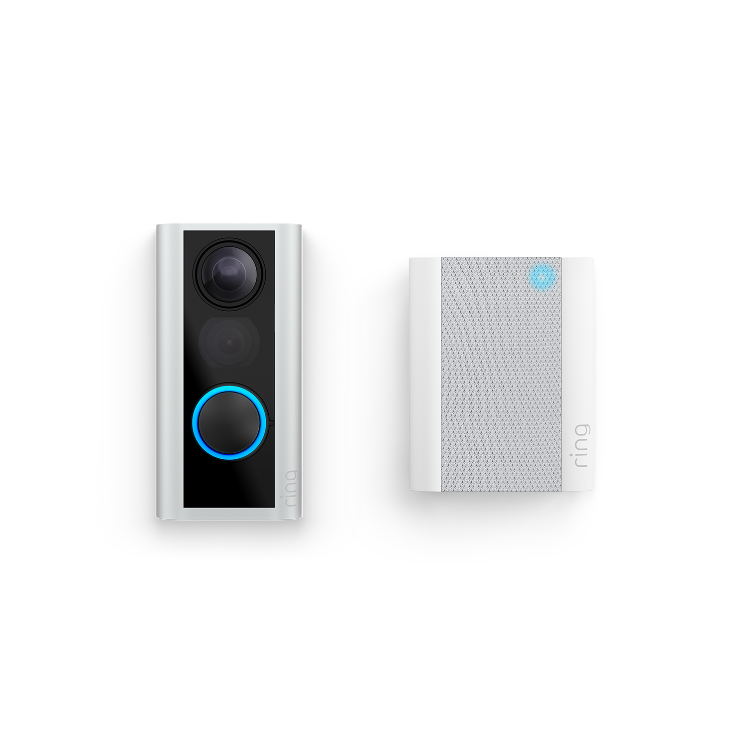 Níquel satinado:Mirilla Digital Ring (34-55mm) + Chime (Door View Cam + Chime (2.ª generación))