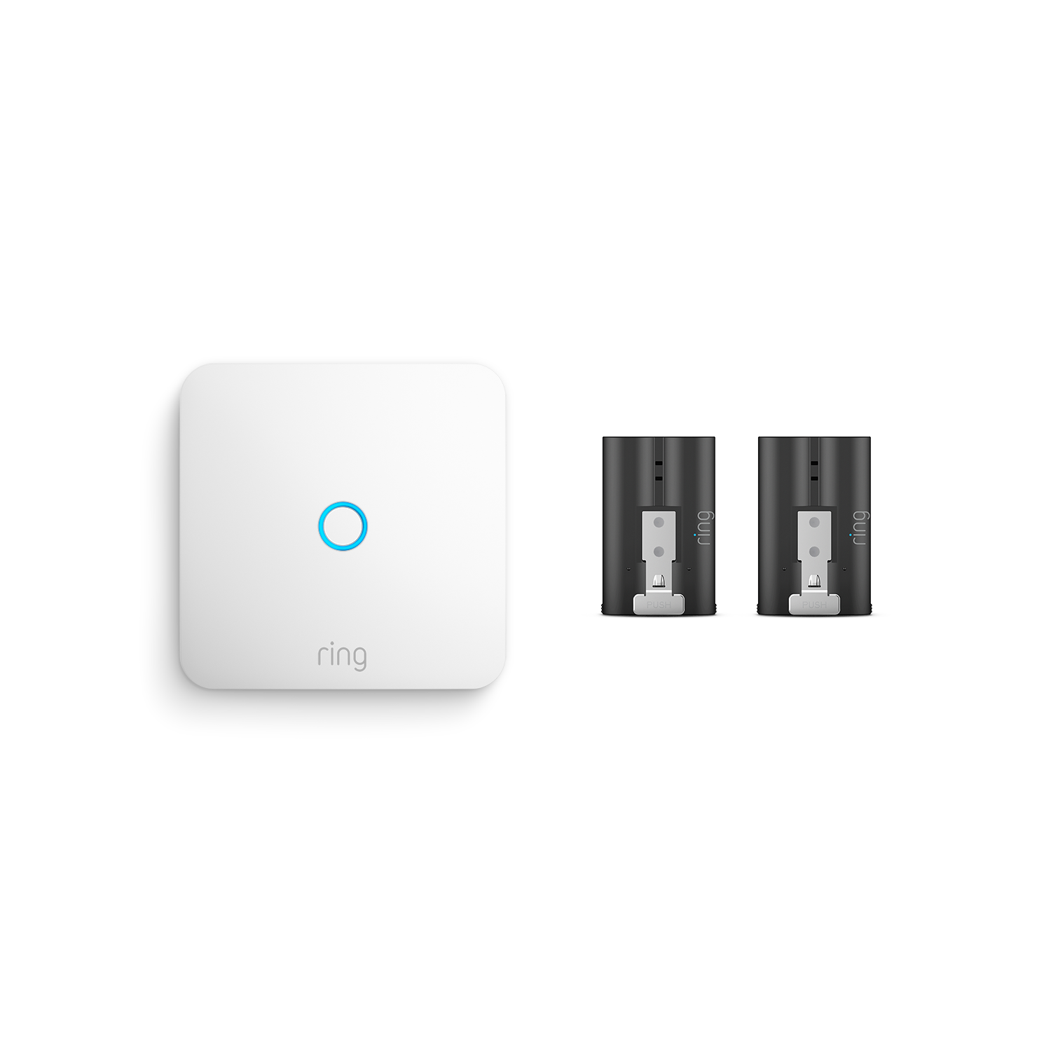 Blanco:Ring Intercom + Batería recargable