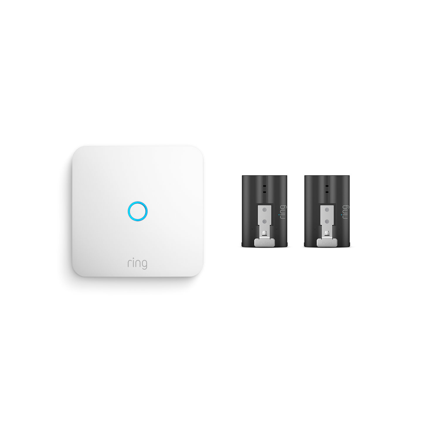 Blanco:Ring Intercom + Batería recargable