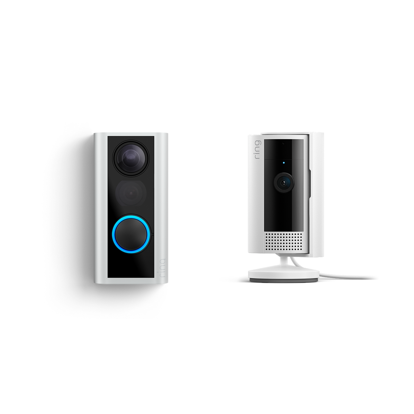 Níquel satinado:Mirilla Digital Ring (54-75mm) + Indoor Camera (Door View Cam + Indoor Camera (2.ª gen.))