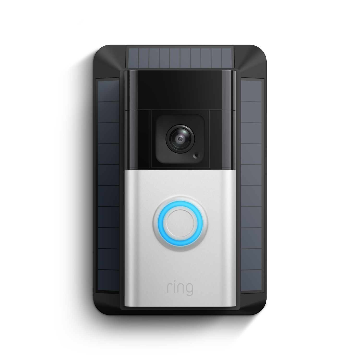 Níquel satinado:Videotimbre Pro con batería + Cargador solar 2.ª generación (Battery Video Doorbell Pro + Cargador solar 2.ª gen.)