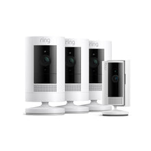Blanco:3-Pack Cámara exterior con batería + Indoor Camera (2.ª gen.) (Stick Up Cam + Indoor Camera)