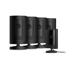 Negro:4-Pack Cámara exterior con batería + Indoor Camera (2.ª gen.) (Stick Up Cam + Indoor Camera)