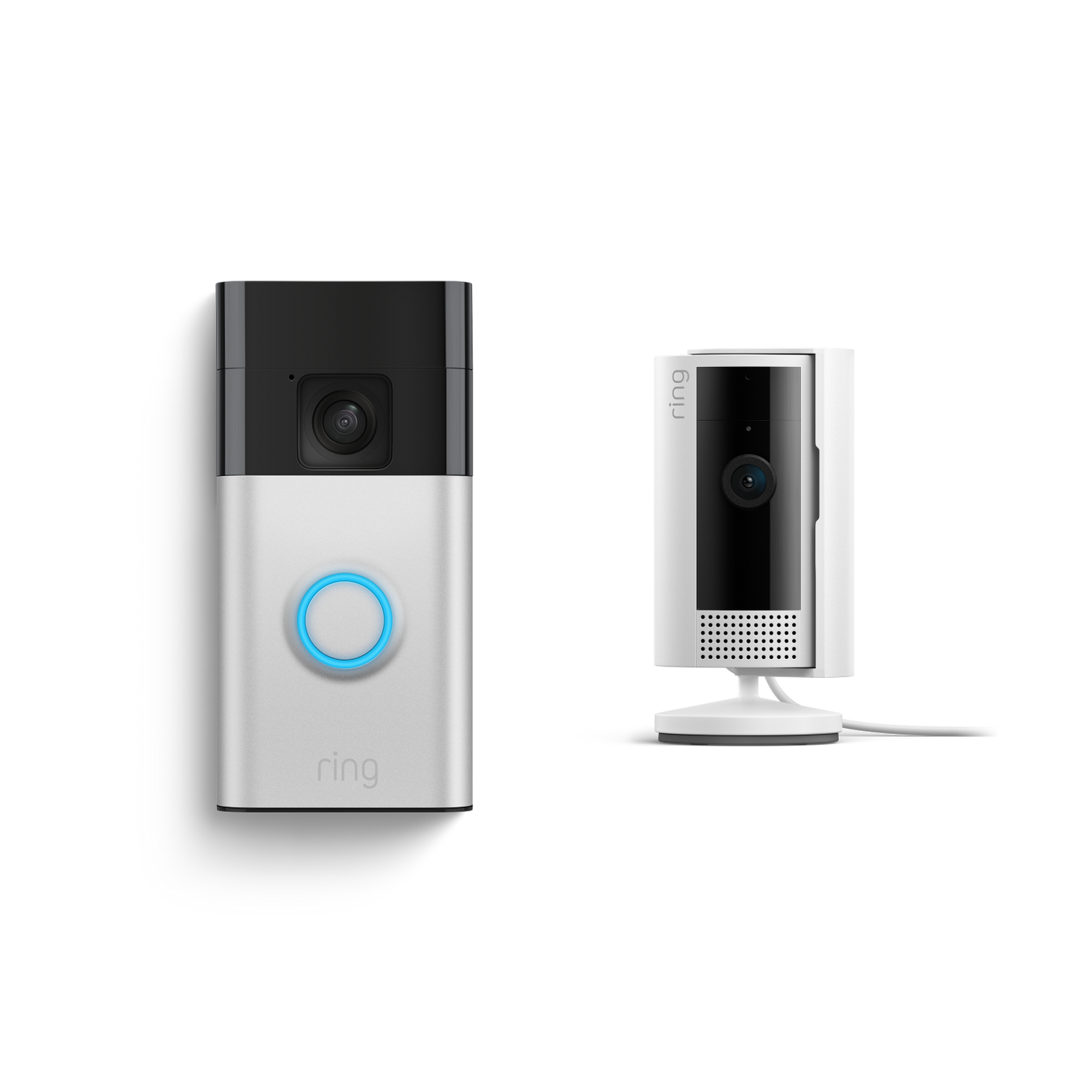 Níquel satinado:Videotimbre con batería + Cámara interior (2.ª generación)