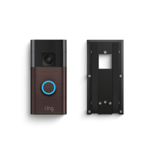 Bronce veneciano:Videotimbre con batería + Soporte adhesivo (Battery Video Doorbell + No-Drill Mount)