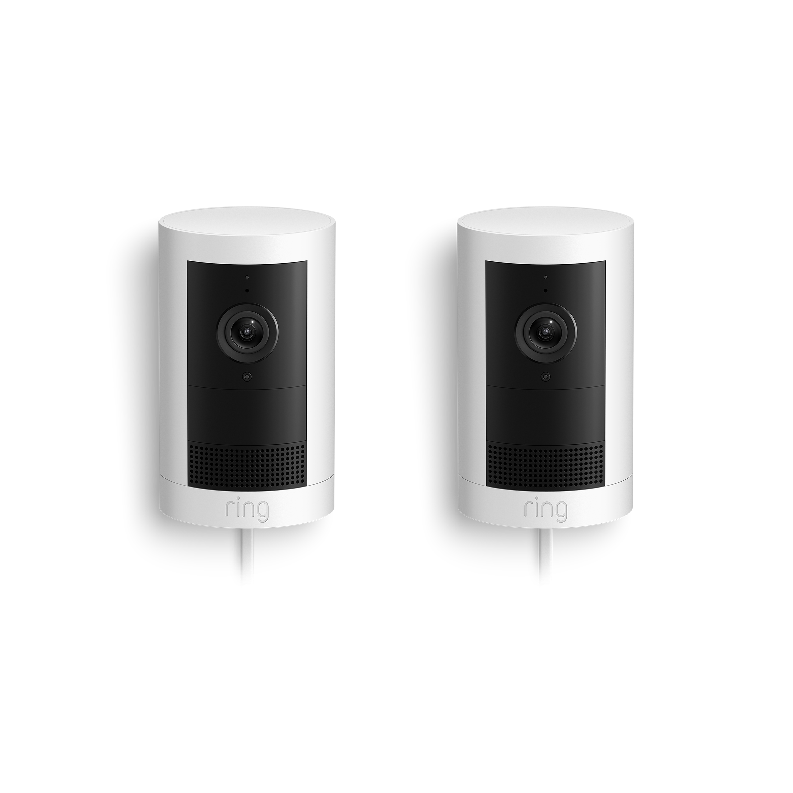 Blanco:Pack de 2 cámaras exteriores Plus con enchufe (Outdoor Camera Plus)