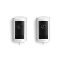 Blanco:Pack de 2 cámaras exteriores Plus con enchufe (Outdoor Camera Plus)